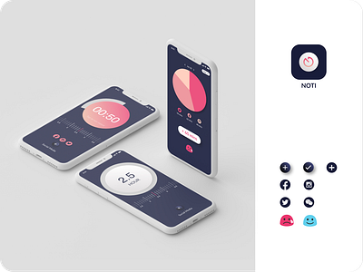 Icon app app design appicon design icon illustration logo mobile timer app ui ux