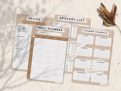 House Planner Template daily planner digital planner housewife life planner monthly planner weekly planner working mom