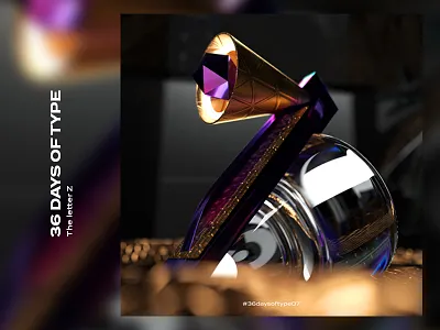 36 Days of Type | Z 3d 3dtype adobedimension art graphics letters type typography z