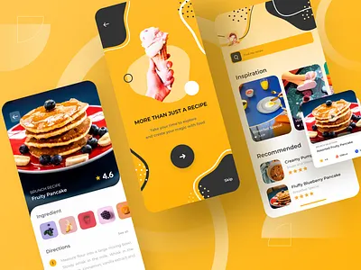 Cooking Recipe App app cooking cooking app cooking recipe design mobile mobile app mobile app design mobile design recipe recipe app ui ux