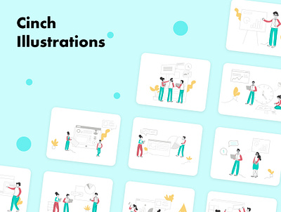 Cinch Illustrations appdesign blogs branding business campaign customdesign emails hubspot icons illustration art illustrations landingapages marketing promotions uidesign uxdesign webdesign wordpress wordpress blog