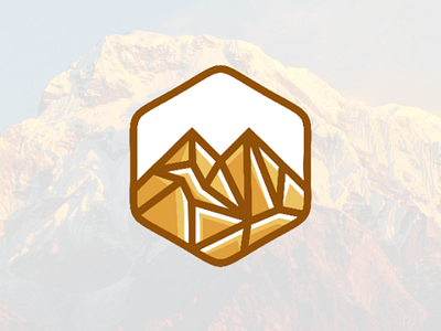 geometric mountain logo design design geometric logo mountain