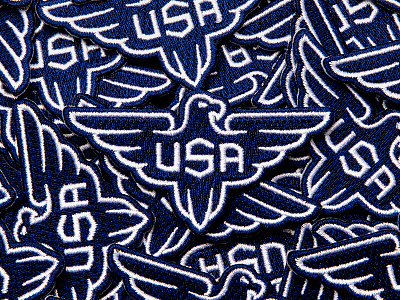 Usa Patch america eagle eagle patch logo design merica patch patch design patchgame usa usa logo usa patch