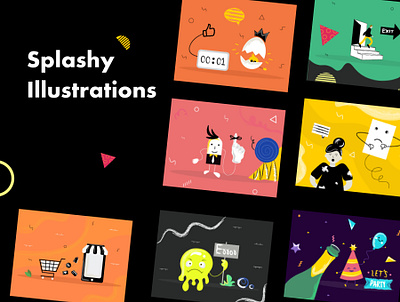 Splashy illustrations blog branding creative custom emails home hubspot icons icons set illustrations landing packs pages promotions themes ui uidesign uikits uiux wordpress