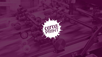 Cerca Print brand branding cerca imprenta logo logotype print printer