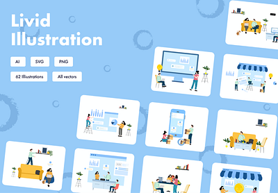 Livid illustration adobe aillustrator blog branding campaign email grpahics home homepage icons icons pack illustrations landing promotion sketch typography ui ux uxui