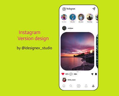 instagram version app adobexd app app design design figma ui ui design uidesign uidesing ux uxui web design webdesign