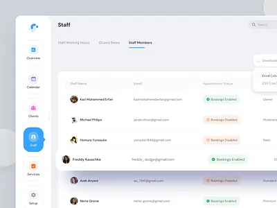 Components Design for Booking Software appointment appointment booking assets atomic atomic design button close view component components dashboard design system dropdown dropdown menu icons menu menu card modals software system web application