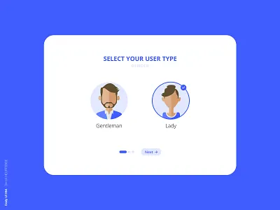 Daily UI 064 - Select User Type 064 daily 100 challenge dailyui dailyuichallenge design gentleman illustration lady select user type ui uidesign uiux userinterface uxdesign webdesigner
