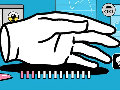 Mural Design (2/2) collage colorful hand crafted illustration line mural toolbar ui