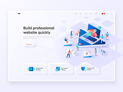 Neumorphism design illustration landing page layout layout design layoutdesign web white