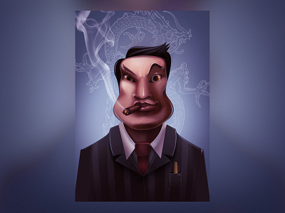 Chinese gang 2d 2d art character character design characterdesign chinese concept game gangster illustration wacom wacom intuos