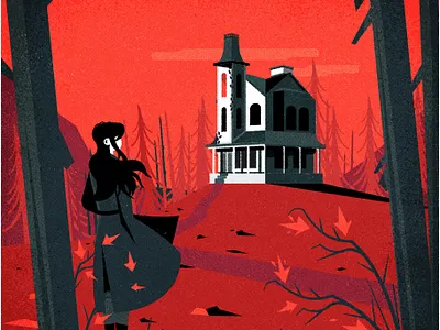 American Gothic architecture design illustration illustrator minimalist texture vector