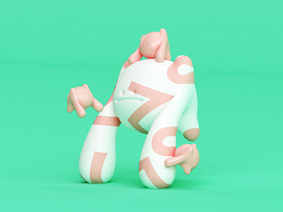 PROT3. 3d modeling art toy c4d cinema4d design digital art knit modeling monster pink textures thesis project toy vray vrayforc4d