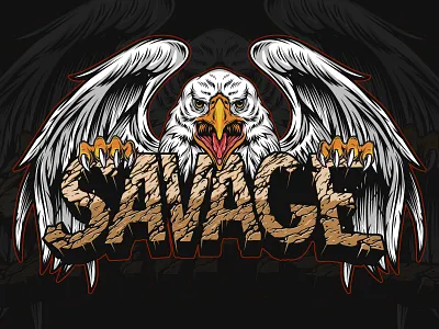Eagle illustration | Desert Rock Font cracked style adobe illustrator coloful color cracked eagle eagle illustration eagles font font design font family font style graphic design vector vector illustration vintage