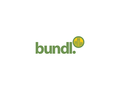 Bundl. banking branding cash currency finance green logo money wheat