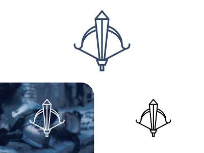 Bow Sword Logo bow branding branding design clean concept creative design logo logo design logodesign logos medieval simple sword sword logo unique logo vector