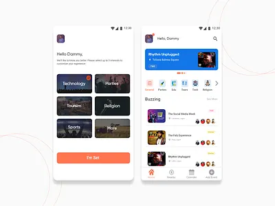 Event App adobe xd android app android app design event app meetup nigeria ui design uidesign