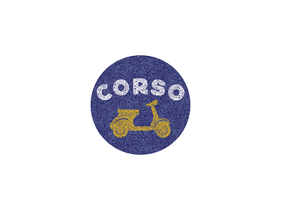 Corso bar branding food and drink italian logo nightlife scooter texture tile vespa