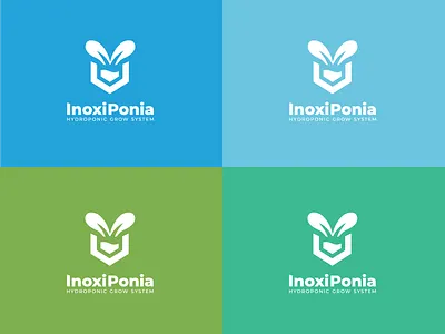 Logo Inoxiponia - Hydroponic grow system hydro hydroponia hydroponics logo logo design logo hydroponia logotype