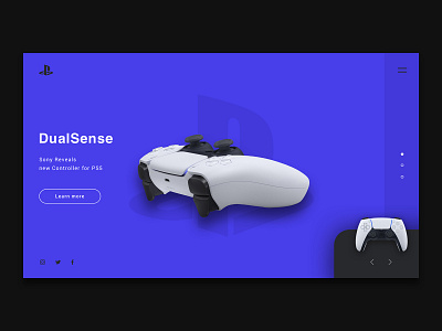 DualSense branding controller design designer minimal playstation5 ps5 sketch sony tech ui uidesign ux ui uxux visual visual design