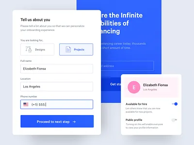 Sign Up Components app dashboard form onboarding sign up ui ux web