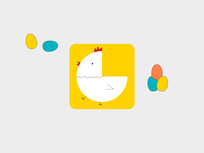 App icon for chicken meat store app icon bird bird icon chicken chicken meat eggs yellow