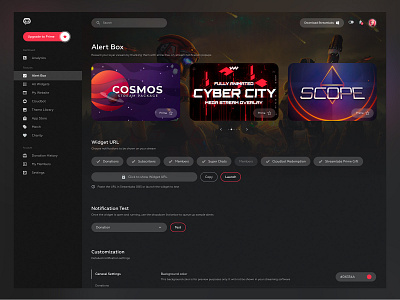 Streamlabs Redesign Concept dark ui design simple stream streaming streaming app streamlabs ui ux web