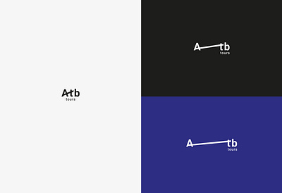 Atb Tours branding design graphicdesign ligature logo minimal tours typography vector