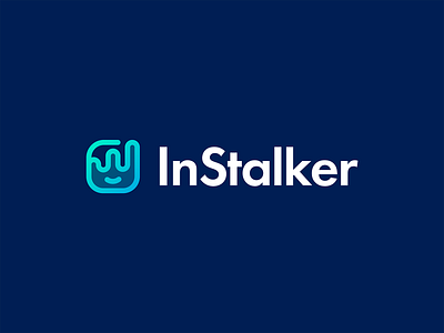 InStalker Logo Design analytics app brand brand design brand identity branding branding design design icon instagram logo logo design logodesign logos logotype search stalker statistic typography vector