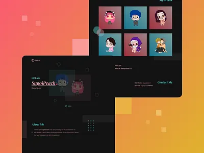 Forum Portfolio Design art design drawing identity interface landing portfolio ui uiux web website