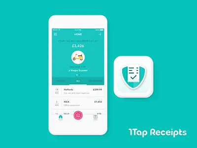 1tap Receipts Case Study app camera case study finance ios money ocr saving self employed sketch sole proprietorship tax