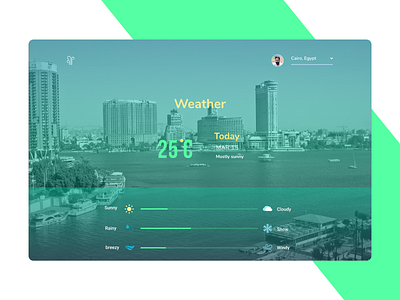 weather Card adobe xd design weather webdesign