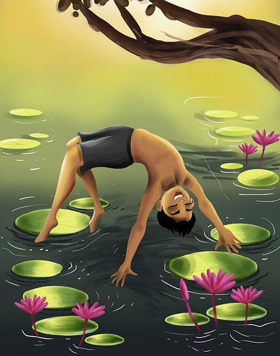 Somersault characterdesign digital art illustraion photoshop