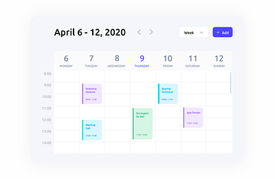 Schedule daily ui dailyui design