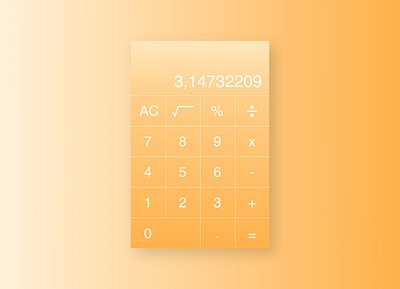 #DailyUI 004 calculator illustration ui