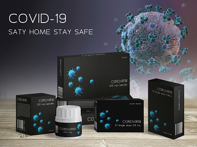 Sample MediKit Design box design corona coronavirus covid19 medicine