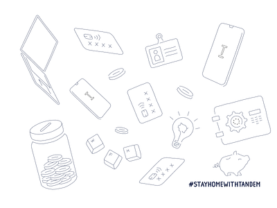 Colour-me-in colour colour in illustration outline painting tandem wfh