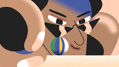 Beach day! beach beach ball character character design design illustration photoshop recent styleframe