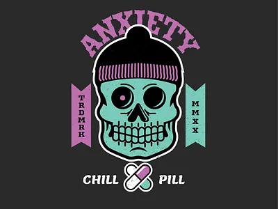 anxiety illustration skull skull art skull logo skulls vector vector art vintage