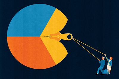 Premium Stock: Business & Editorial analytics business chart conceptual corporate data editorial editorial illustration gap graphic design illustration illustrator infographic infographic design marketplace pie chart report statistical textured