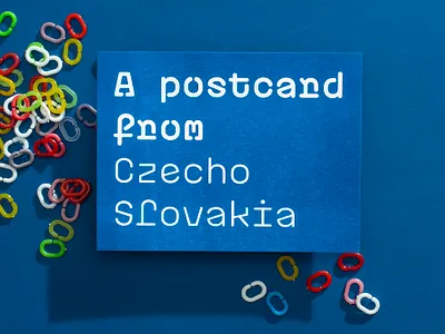 Plastic typeface postcards bright colors font graphic design monospace neon colors postcards print risography risoprint typedesign typeface typography variable font