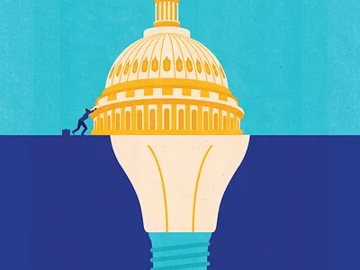 Premium Stock: Business & Editorial activism activist america business capital change conceptual congress editorial editorial illustration idea illustration law legislation policy politics usa