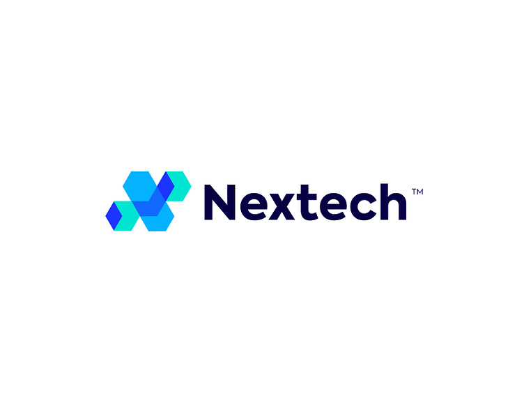 Nextech logo, letter mark creative modern and minimalist design by ...