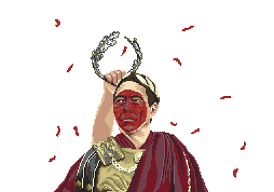 Caesar's Triumph caesar history illustration pixel pixelsart rome triumph