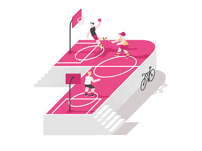 7 Years on Dribbble basketball design dribbble followers illustration illustration art illustrations illustrator shakuro vector