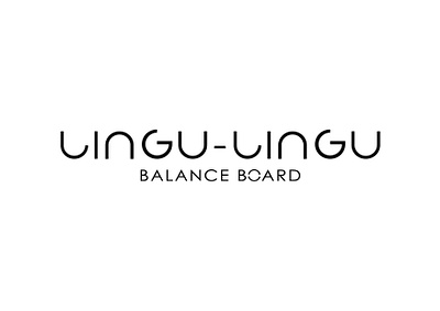 logo lingu lingu balance board branding design illustration logo vector