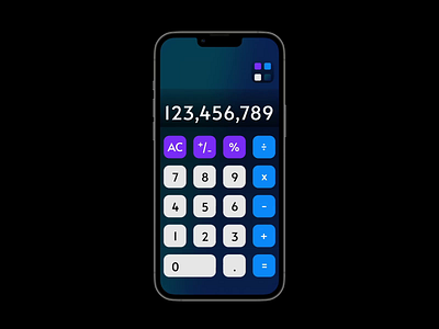 Color Swapping Calculator animation app daily ui design mobile ui ux