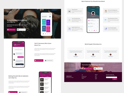 BetProtect App Landing Page dailui design landing page landing page ui social ui uid ux uxui web