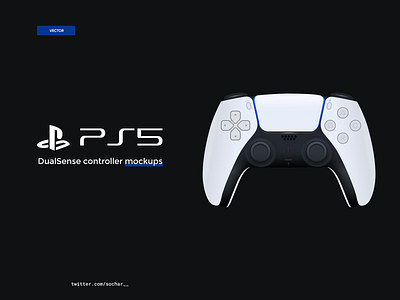 PS5 DualSense UI [Vector Mockups] - Freebie 3dui controller digital design dualsense figma figmadesign freebie gamedesign gameui gaming mockup playstation playstation4 playstation5 ps4 ps5 realistic ui vector illustration vectors